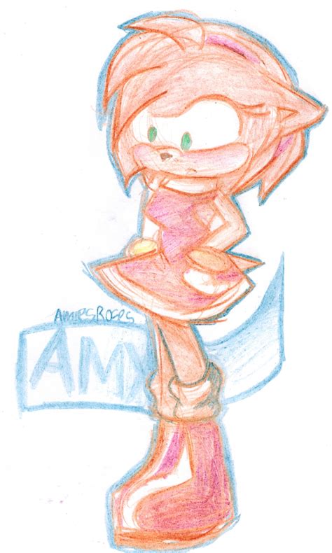 Sketch Amy Rose By Icefatal On Deviantart