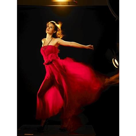 Model In Pink Red Dress Wind Blowing Dressy Dresses Wind Blown