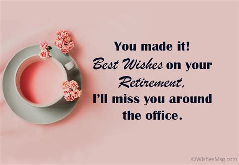Retirement Wishes For Coworker And Colleague Wishesmsg