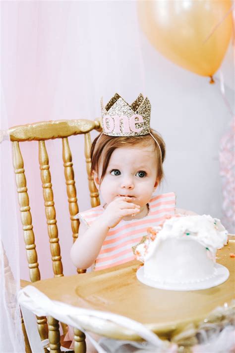 Large First Birthday Crown Girl Girls Boutique Dress 1sr Etsy