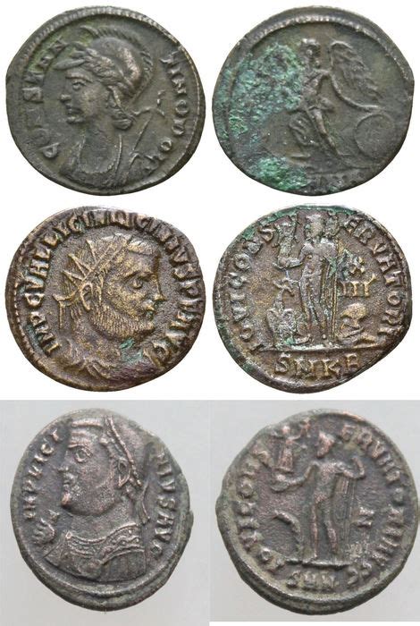 Moreover, what is the use of roman numerals? Roman Empire - Lot of 3 Roman Follis AD II/III/IV century ...