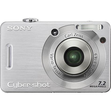 sony cybershot dsc w55 digital camera silver dscw55 bandh photo