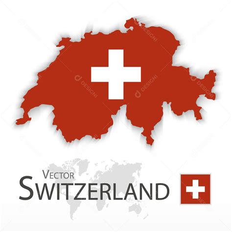 Mapa Da Suíça Ilustração Vetor Eps [download] Designi