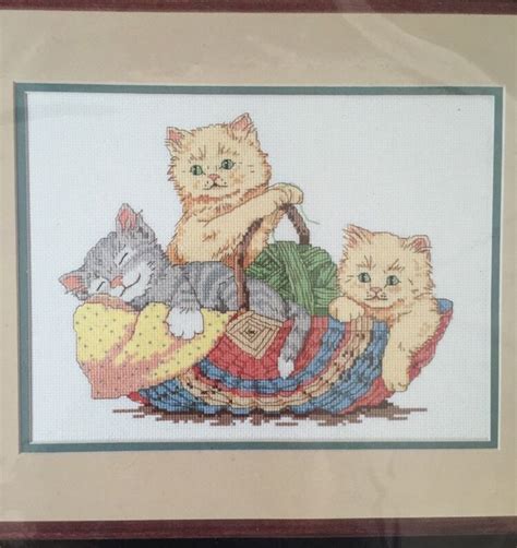 #you will need to have adobe reader installed. Dimensions Basketful Of Kittens Counted Cross Stitch Kit ...
