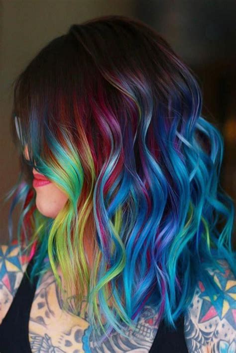 Rainbow Ombre Ombre Are You Looking For Ombre Hair Color Ideas We