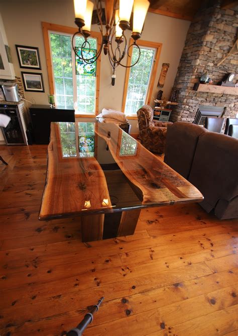 Стол лофт loft epoxy resin river table loft avswood. Walnut Live Edge River Table with Epoxy Flood Coat ...