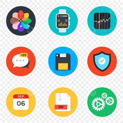 Interface Clipart Hd Png Set Of App Interface Icons In Editable Style