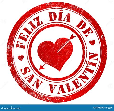 Sello Feliz Del Día De Tarjeta Del Día De San Valentín Stock de