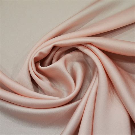 Pink Satin Cady Crepe Fabric — Tissus En Ligne