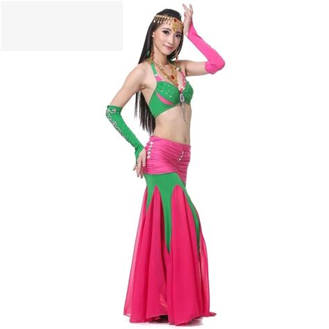 cheap sexy belly dance costume set suit women adult beaded indian bollywood dance costume long