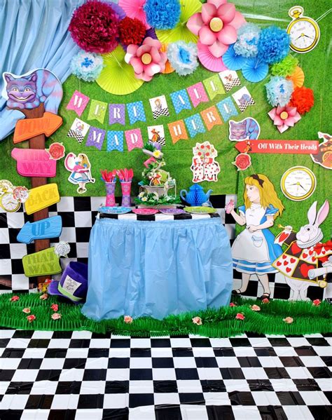 Alice In Wonderland Decorations Alice In Wonderland Tea Party Birthday