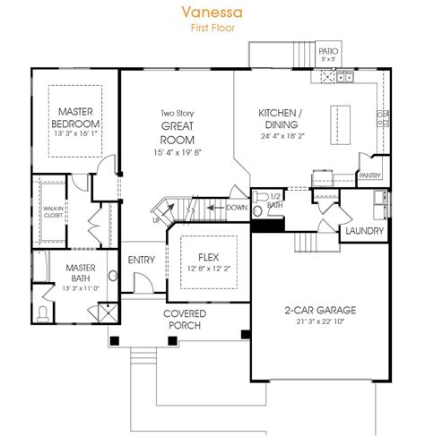 The Vanessa Is A Wonderful Two Story Home Floor Plan Perfect For