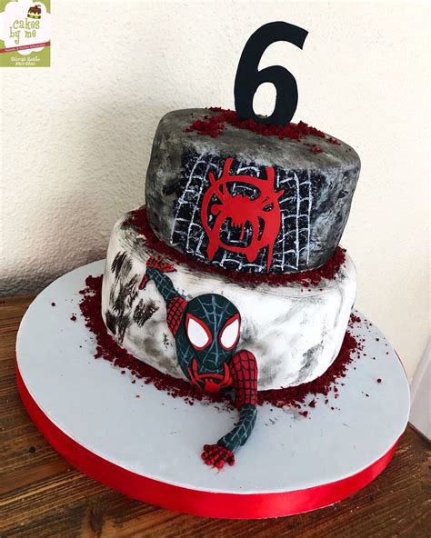 Spiderman A New Universe Cake By Cakesbyme Spiderman Birthday Cake