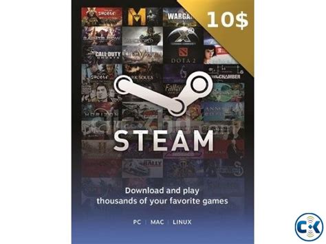 Buy steam wallet cards and codes online from www.gamersgift.com. Steam 10 gift card | ClickBD