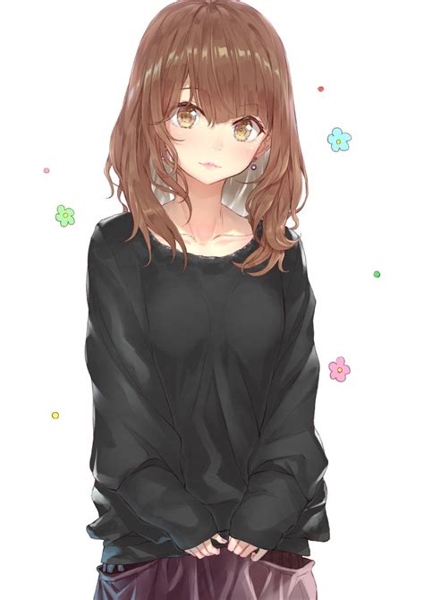 The Beauty Of Curly Brown Haired Anime Girl Animenews