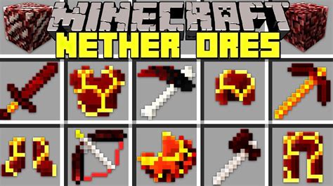 All armor, tools, and weapons. Minecraft NETHER ORES MOD l CRAFT NEW WEAPONS, ARMOR, MOBS ...