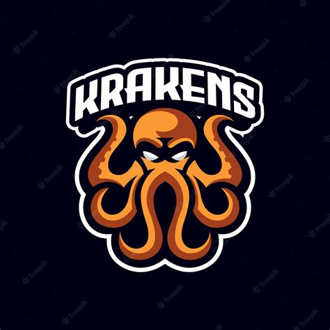 Premium Vector Golden Octopus Sport Mascot Logo Template