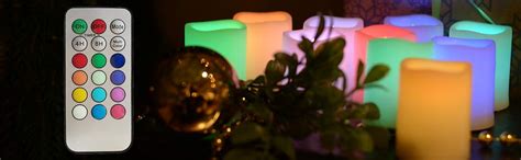 That means something as innocuous as a bit of ash, pollen, or dust—blown in through an open window, perhaps—can interrupt the light beam and set off. Amazon.com: Colored Flameless Candles with Timer and ...