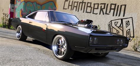 Doms 1970 Dodge Charger Furious 7 Working Blower Add On Lods