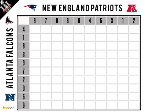 8 Super Bowl Grid Template Perfect Template Ideas