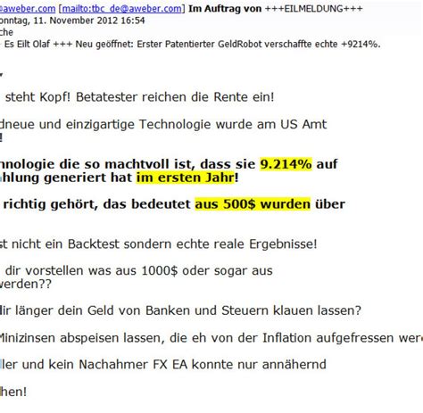 V. für in bei größeren bestellungen, aufträgen usw. Unerwünschte Post: So schützen Sie sich am besten vor Spam ...