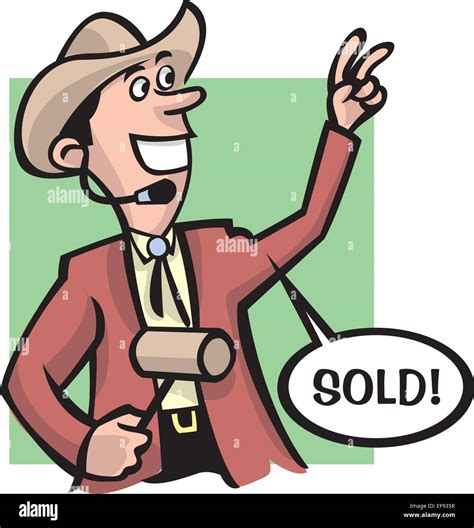 Auctioneer Stock Vector Image And Art Alamy