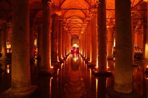 illuminated, architecture, mystery, interior, in a row, rock, horror