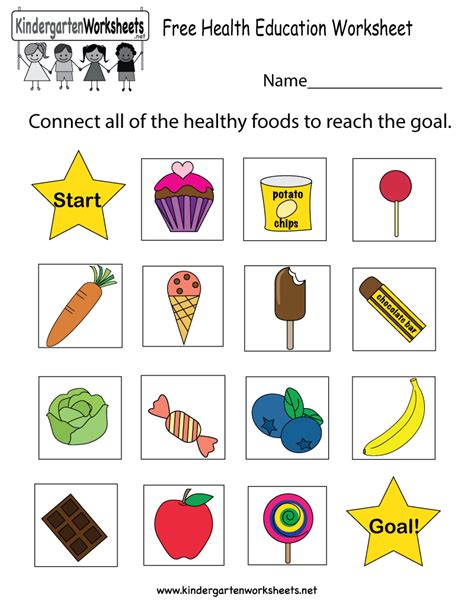 Healthy habits for kindergarten worksheets. It's never too early to teach kids about eating healthy ...