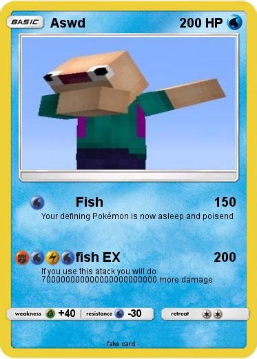 Pokémon Aswd 3 3 Fish My Pokemon Card