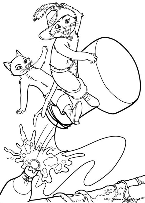 Dibujos para colorear de El Gato con botas