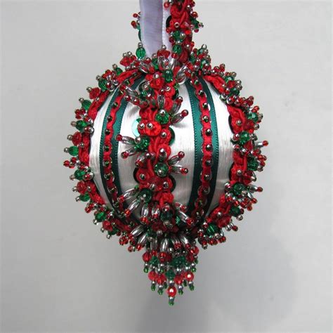 Beaded Christmas Ornament Kit Yuletide Greeting Etsy Christmas