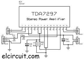 12 volt tda7297 amplifier circuit diagram. TDA7297 DIY Stereo Power Amplifier in 2020 | Audio amplifier, Amplifier, Power amplifiers