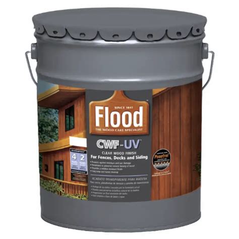 5 Gal Flood Fld520 Cedar Cwf Uv Exterior Clear Wood Finish Exterior