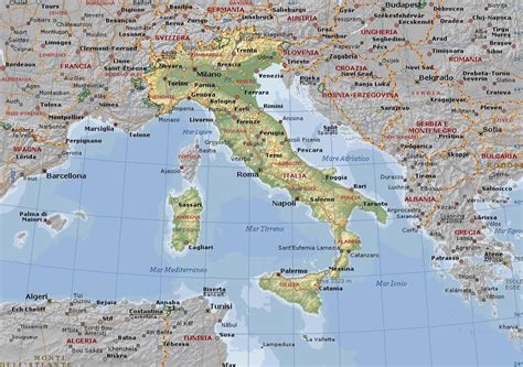 Image Gallery Italia Carta Geografica Dell