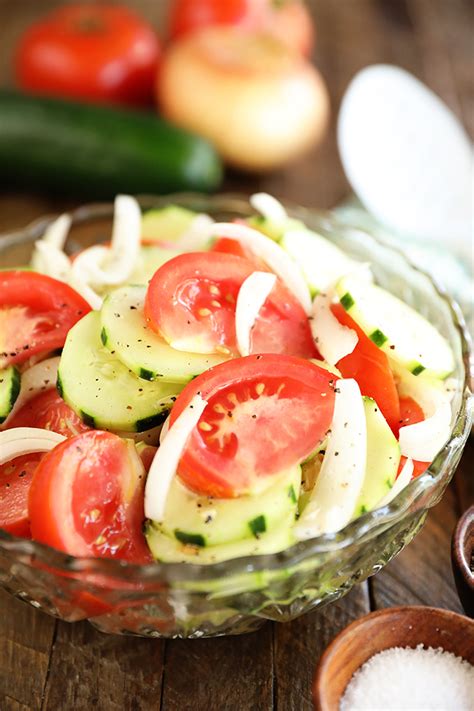 Tomato Cucumber And Onion Salad Southern Bite