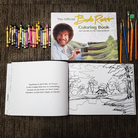 Bob Ross Coloring Book Slidesharetrick