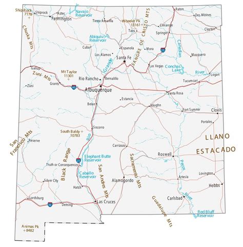New Mexico Map Showing Towns Get Latest Map Update