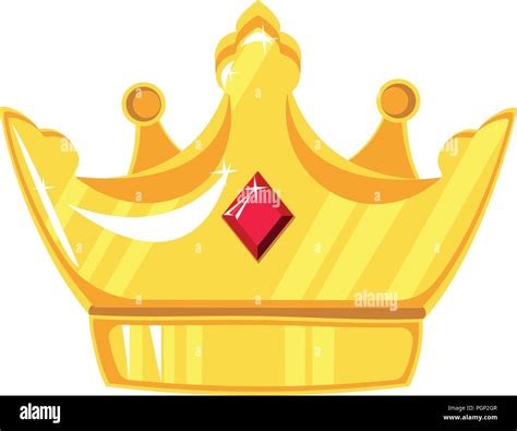 Ilustración Vectorial Corona De Oro Con Piedras Preciosas Sobre Fondo