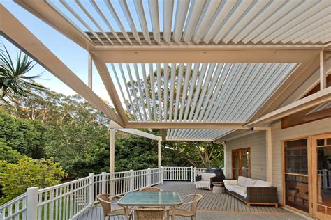 Awesome Austinmer Pergola With Louvred Gable Roof Design