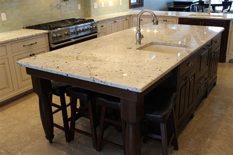 • warm and light tone: Light colored #granite #countertop. | Light colored ...