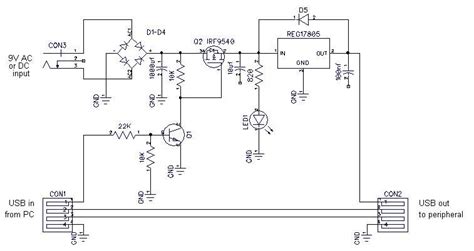 It also mounts using the same four hole pattern as the marinco shore power cord so its directly compatible with whats on most boats. Circuit diagram of the USB power adapter | Download ...