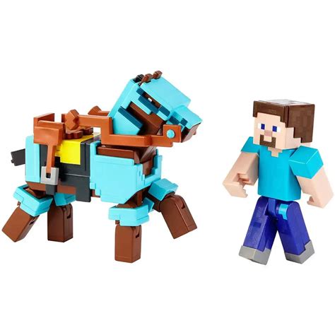 Minecraft Comic Maker Steve And Armored Horse 325 Inch Action Figure 2