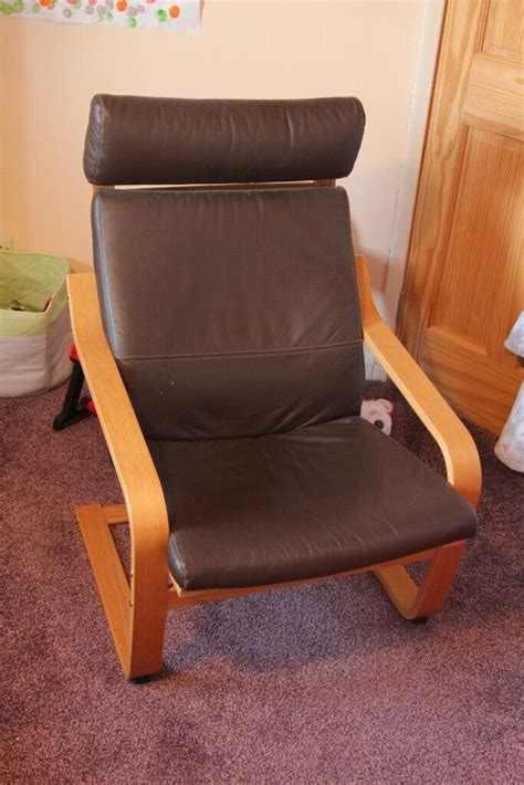 Ikea Poang leather chair | in Currie, Edinburgh | Gumtree