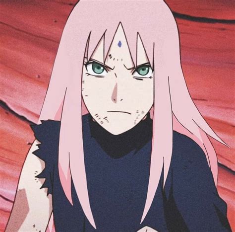 Sakura Haruno Anime Character With Pink Hair And Blue Eyes