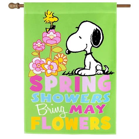 Snoopy Brings May Flowers Bing Images Spring Shower May Flowers