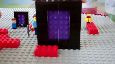 Lego Minecraft Nether Portal Tutorial Youtube