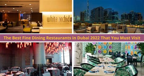 Best Fine Dining Restaurants In Dubai 2022 You Must Visit