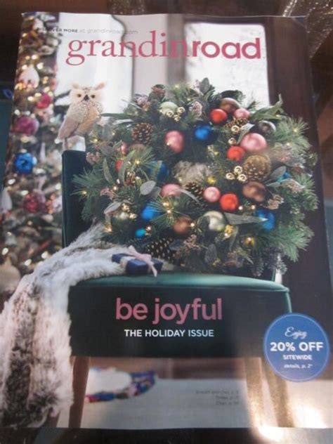 Grandinroad Grandin Road Catalog November 2018 Be Joyful The Holiday