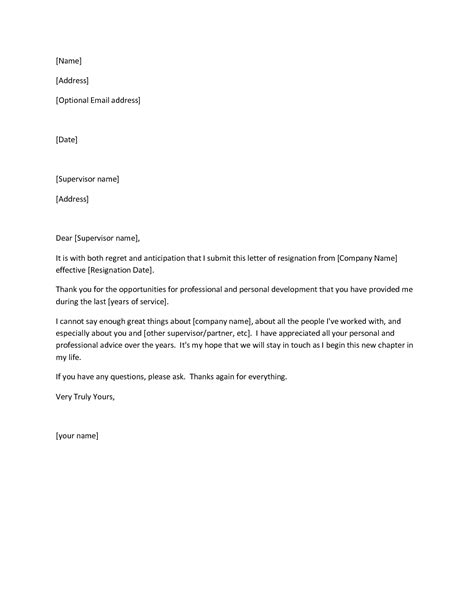 Make sure you get your resignation letter right. Printable Sample Letter of Resignation Form … | Resignation letter, Resignation letters ...