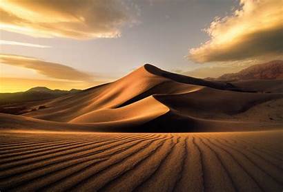 Desert Sand Dune Sunset Sahara Dunes Mountains